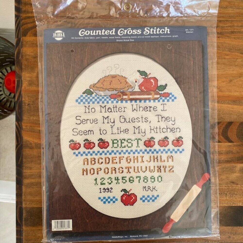 2 NMI Counted Cross Stitch Kits "Home" and "Kitchen" - Picture 4 of 6